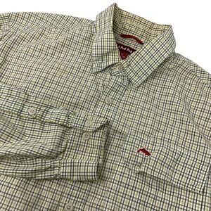 Simms Mens XL Long Sleeve Shirt Checked Plaid Fishing Outdoor Camping Lake